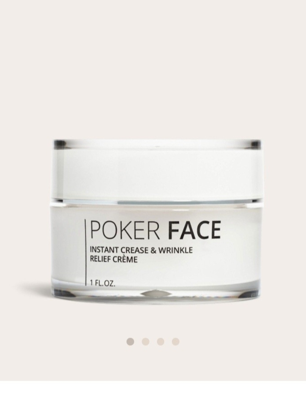 Poker Face Instant Crease & Wrinkle Relief Crème